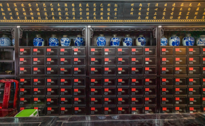 中国古代中医药铺场景