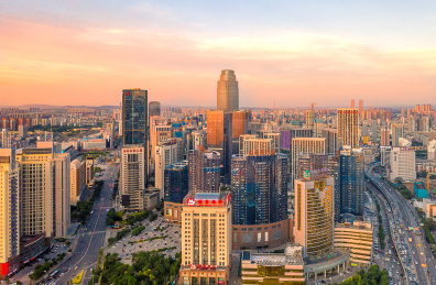 辽宁沈阳金融中心新地中心华府天地航拍