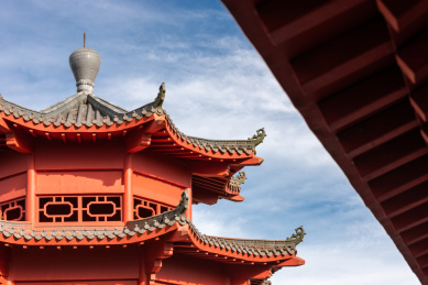 佛山礌岗公园魁星阁中式传统建筑塔楼