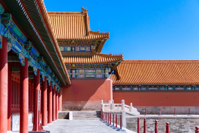 北京故宫古建筑局部特写