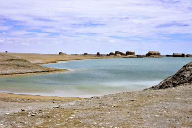 中国青海省大柴旦镇乌素特水上雅丹地质公园