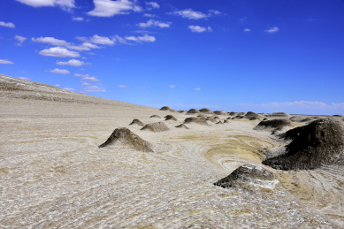 中国青海省海西州大柴旦镇雅丹地貌