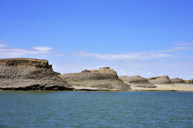 中国青海省大柴旦镇乌素特水上雅丹地质公园