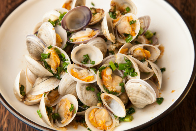 葱油蛤蜊花甲 炒菜