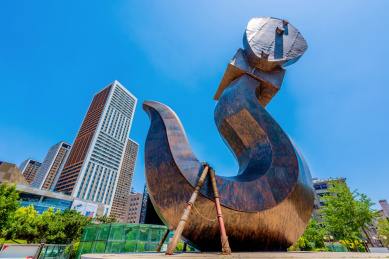 中国辽宁沈阳铁西广场雕塑