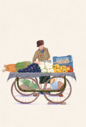 一个卖菜的大叔