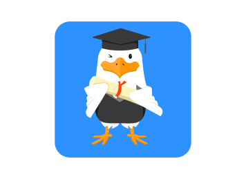 卡通雏鹰学霸毕业