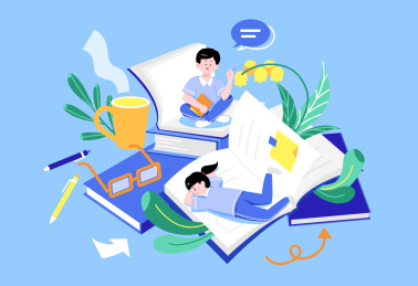 教育高考学习矢量插画