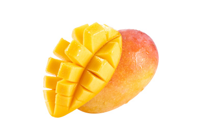 新鲜芒果贵妃芒白底