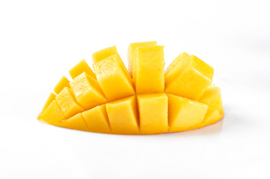 新鲜芒果贵妃芒白底