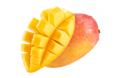 新鲜芒果贵妃芒白底