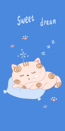 贪睡打呼噜的猫咪