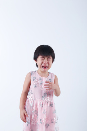 中国女宝宝伤心哭泣