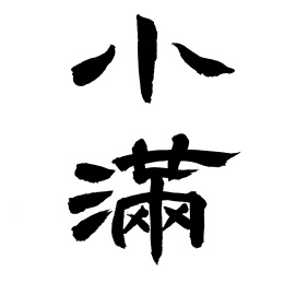 中国汉字中文隶书书法字形—小满