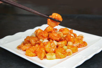 中餐美食-热菜-宫保虾球