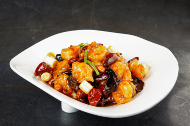 中餐美食-热菜-宫保虾球