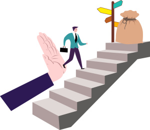 创业担保贷款金融插画