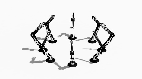 工业4.0智能自动化机械臂概念图