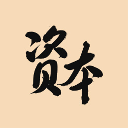 资本手写汉字书法字体中国风