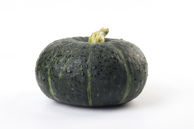 放在白色背景上的迷你贝贝南瓜