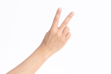 数字2的手势 数字