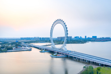 山东省潍坊渤海湾无轴摩天轮渤海之眼