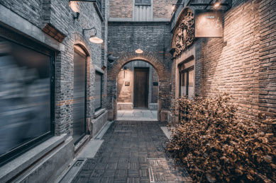 上海石库门建筑夜景