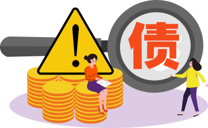 债券债务违约金融概念插画
