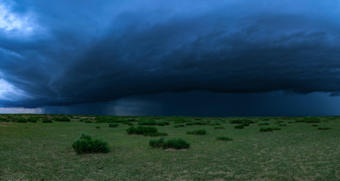 草原上即将来临的暴风雨
