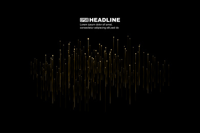 点线组成向上发射线，大数据、通信技术背景