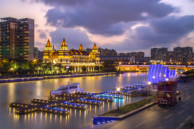 中国江苏省苏州市相城区小外滩景区