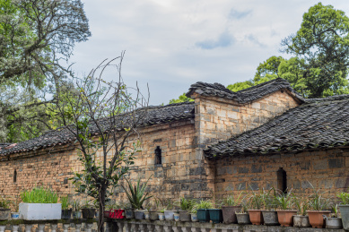 福建长汀馆前镇明清青砖古建筑沈家大院