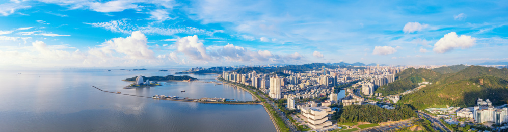 广东珠海 情侣路海岸线风光