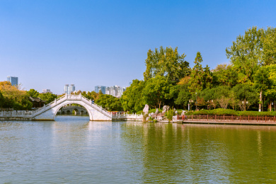 江苏省南京市白鹭洲公园景观