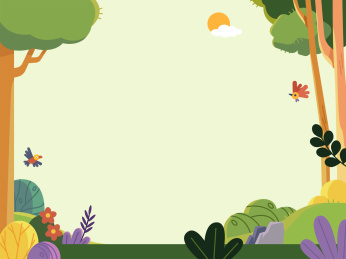 绿色大自然植物生根教育插画背景