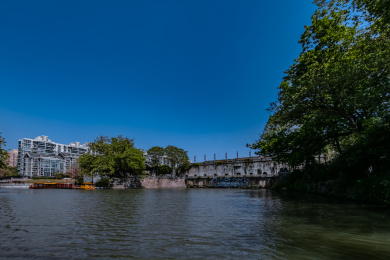 江苏省南京市十里秦淮河明城墙东水关建筑