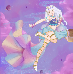 唱歌的小人鱼插画