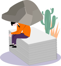 透支身体健康概念插画