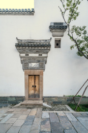 江南民居大门景观
