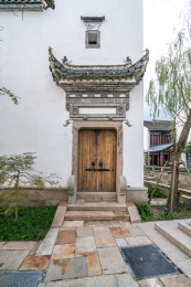 江南民居大门景观