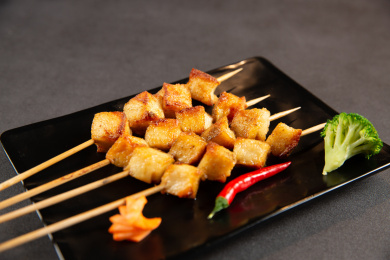 碳烤香芋串  鲜干 烤鱼干锅 烤河豚 河