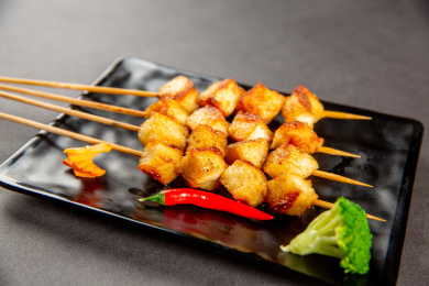 碳烤香芋串  鲜干 烤鱼干锅 烤河豚 河