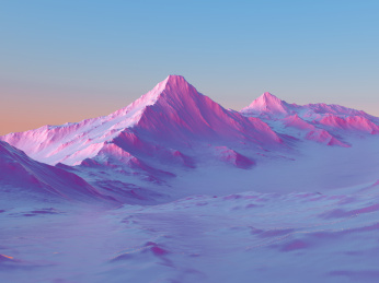 3D地貌山谷紫色背景