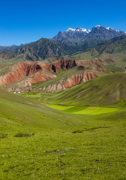 中国青海省卓尔山自然风光