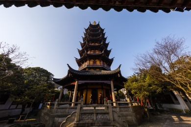 中国江苏省苏州市灵岩山寺