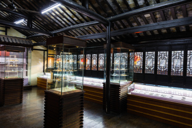 中国浙江省嘉兴市西塘古镇纽扣博物馆