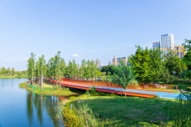 成都锦城公园自然风光