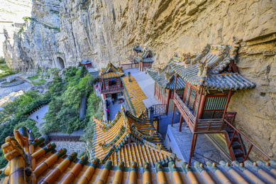 山西大同悬空寺