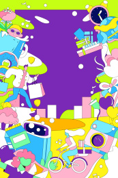 购物促销活动矢量插画