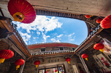 中国福建永定客家土楼振成楼